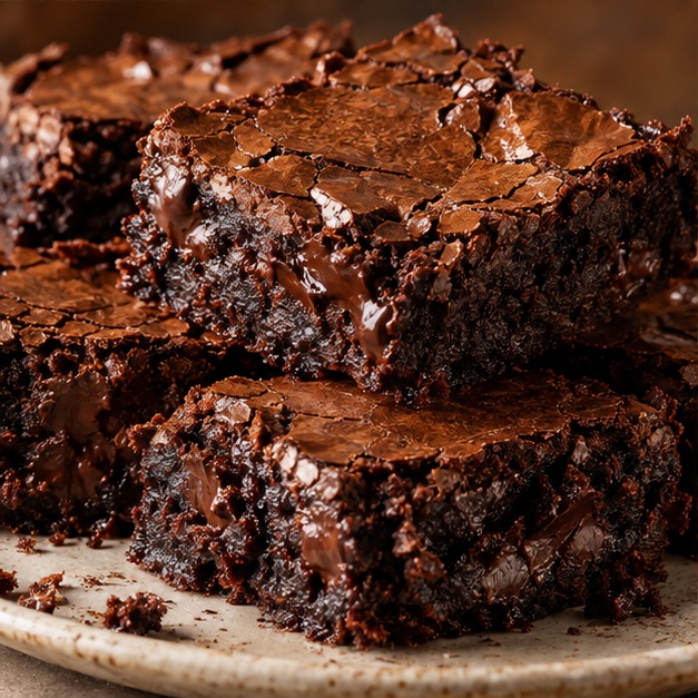 Fudgy chocolate brownies